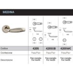 MEDINA Door Handle 4205