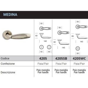 MEDINA Door Handle 4205