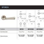 SFORZA Door Handle 3010