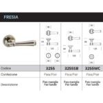 FRESIA Door Handle 3255