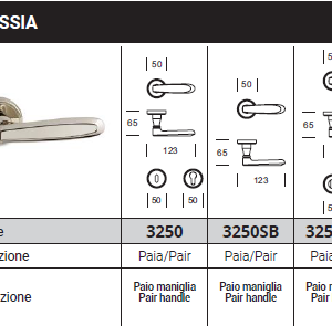 CASSIA Door Hanlde 3250 Dimensions