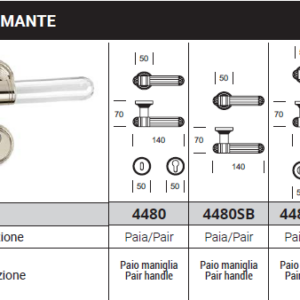 DIAMANTE Door Handle