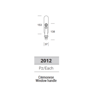 BORROMEO Window handle 2012